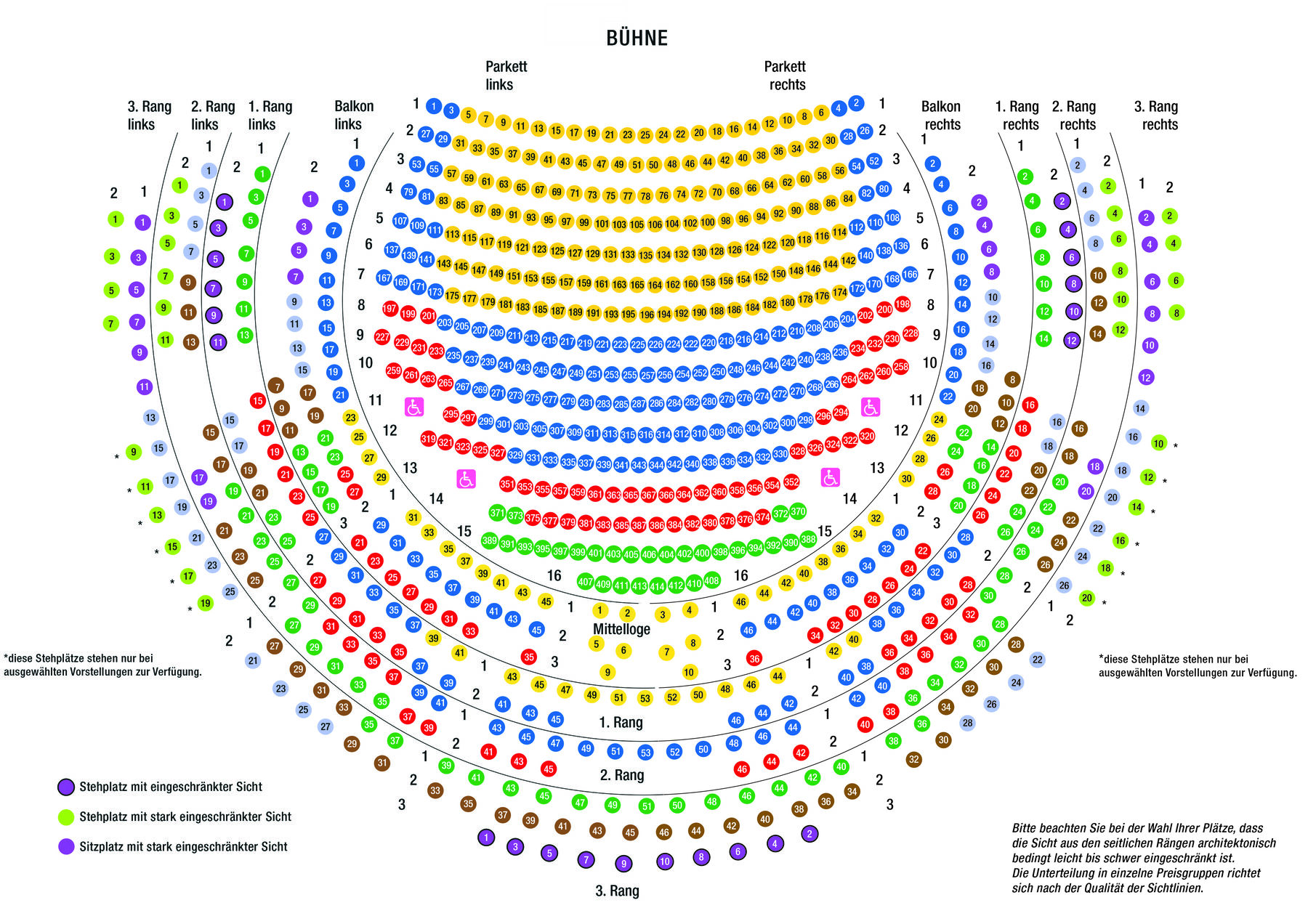 Gärtnerplatztheater Saalpläne und Preise