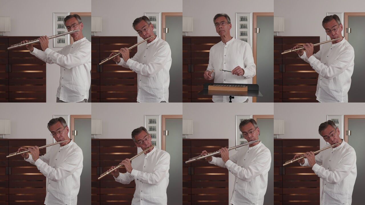 Flötist Heinz Hennen: Musik aus Jacques Tatis »Mon Oncle«, komponiert von Franck Barcellini